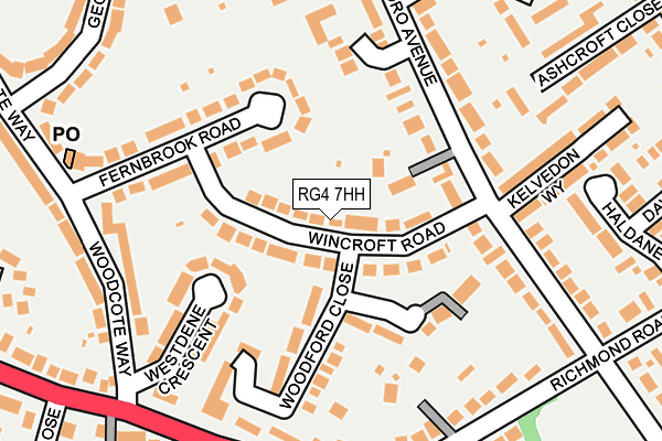 RG4 7HH map - OS OpenMap – Local (Ordnance Survey)