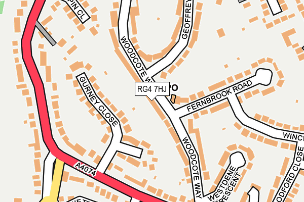 RG4 7HJ map - OS OpenMap – Local (Ordnance Survey)