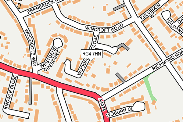 RG4 7HN map - OS OpenMap – Local (Ordnance Survey)