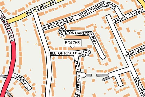 RG4 7HR map - OS OpenMap – Local (Ordnance Survey)