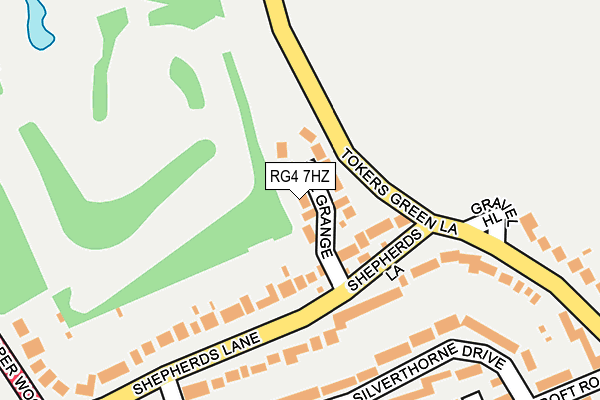 RG4 7HZ map - OS OpenMap – Local (Ordnance Survey)