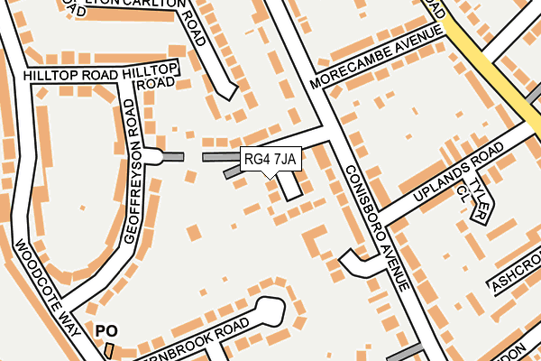 RG4 7JA map - OS OpenMap – Local (Ordnance Survey)