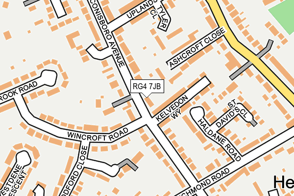 RG4 7JB map - OS OpenMap – Local (Ordnance Survey)