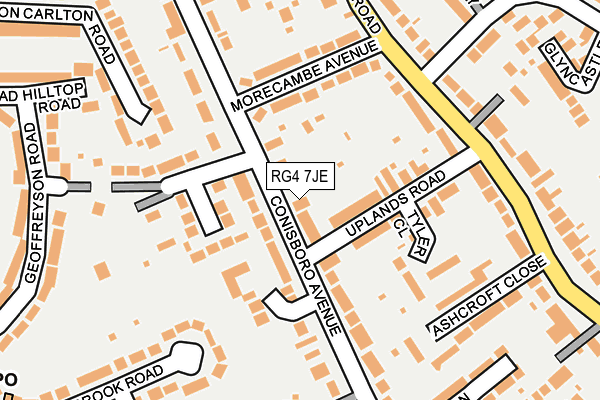 RG4 7JE map - OS OpenMap – Local (Ordnance Survey)