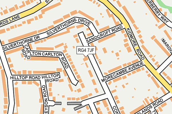 RG4 7JF map - OS OpenMap – Local (Ordnance Survey)