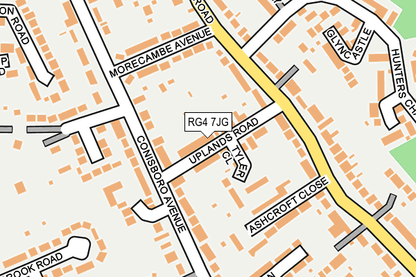 RG4 7JG map - OS OpenMap – Local (Ordnance Survey)