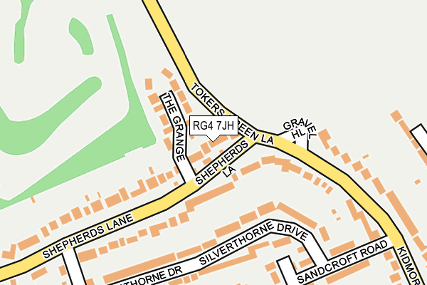 RG4 7JH map - OS OpenMap – Local (Ordnance Survey)