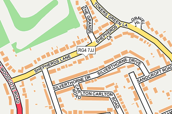 RG4 7JJ map - OS OpenMap – Local (Ordnance Survey)