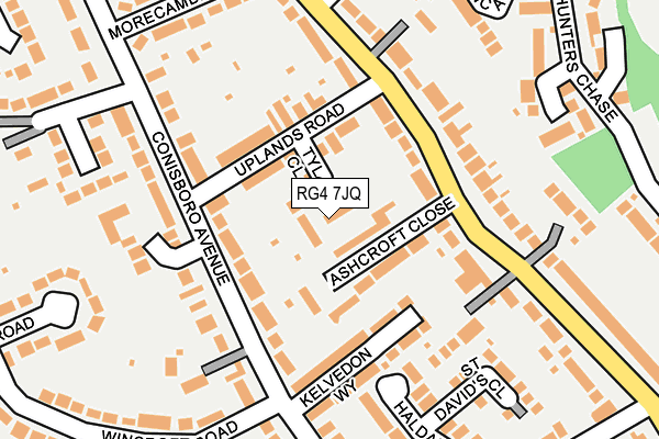 RG4 7JQ map - OS OpenMap – Local (Ordnance Survey)