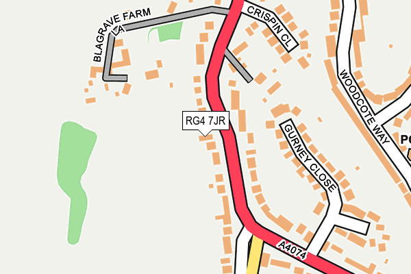RG4 7JR map - OS OpenMap – Local (Ordnance Survey)