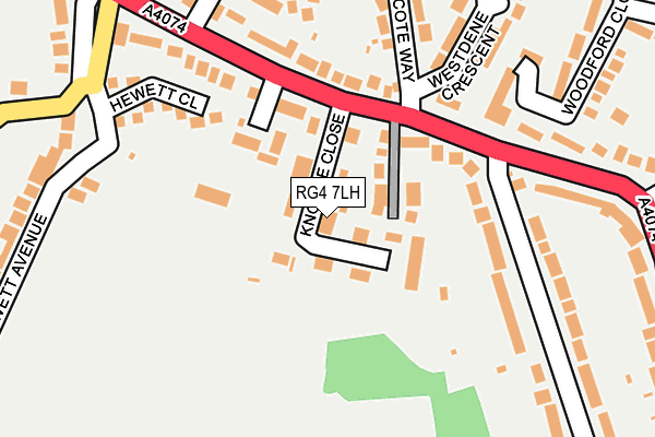 RG4 7LH map - OS OpenMap – Local (Ordnance Survey)