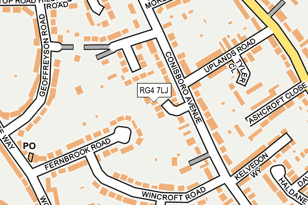RG4 7LJ map - OS OpenMap – Local (Ordnance Survey)