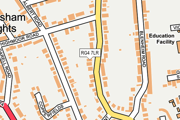 RG4 7LR map - OS OpenMap – Local (Ordnance Survey)