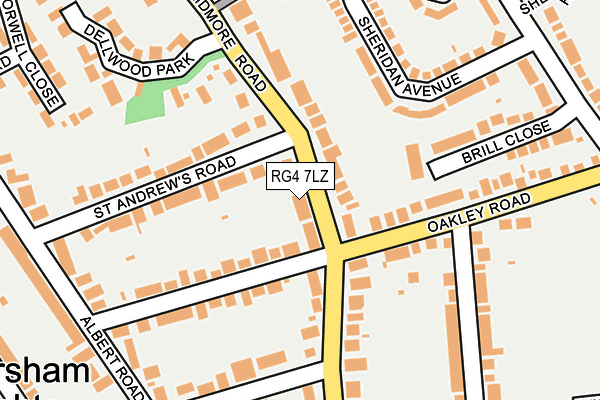 RG4 7LZ map - OS OpenMap – Local (Ordnance Survey)
