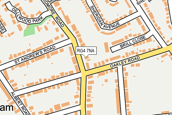 RG4 7NA map - OS OpenMap – Local (Ordnance Survey)