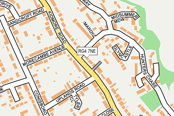 RG4 7NE map - OS OpenMap – Local (Ordnance Survey)