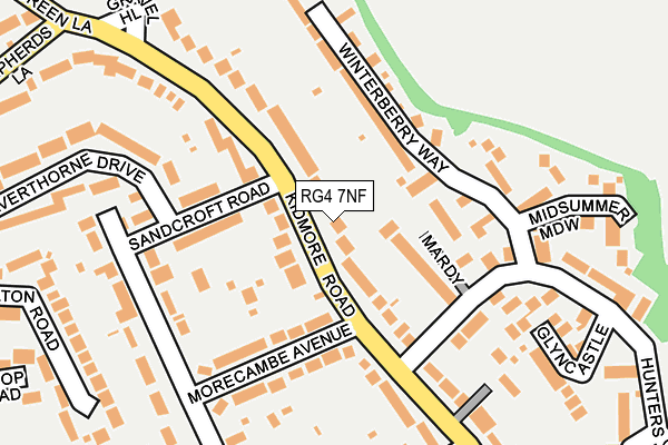 RG4 7NF map - OS OpenMap – Local (Ordnance Survey)