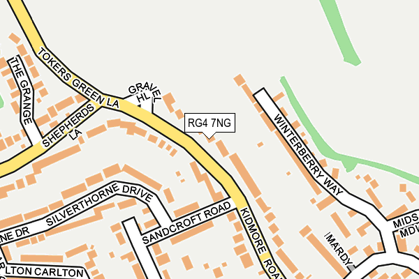 RG4 7NG map - OS OpenMap – Local (Ordnance Survey)
