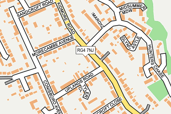 RG4 7NJ map - OS OpenMap – Local (Ordnance Survey)