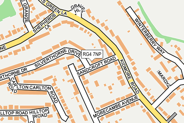 RG4 7NP map - OS OpenMap – Local (Ordnance Survey)