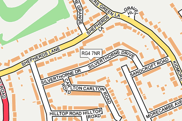 RG4 7NR map - OS OpenMap – Local (Ordnance Survey)
