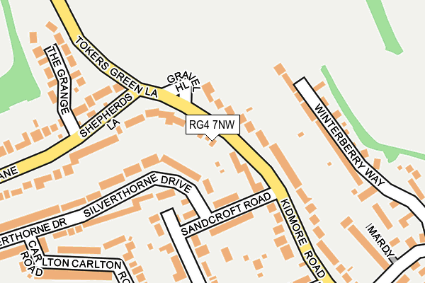 RG4 7NW map - OS OpenMap – Local (Ordnance Survey)