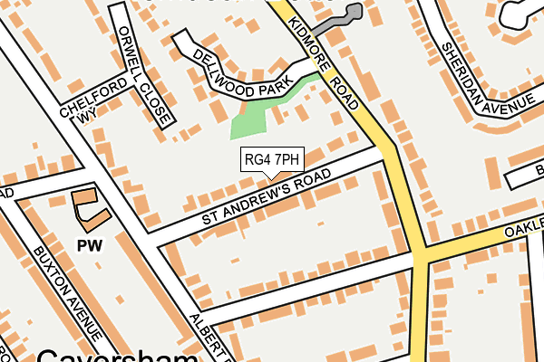 RG4 7PH map - OS OpenMap – Local (Ordnance Survey)