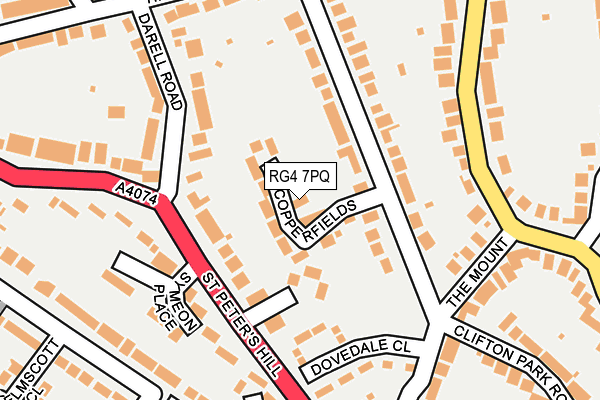 RG4 7PQ map - OS OpenMap – Local (Ordnance Survey)