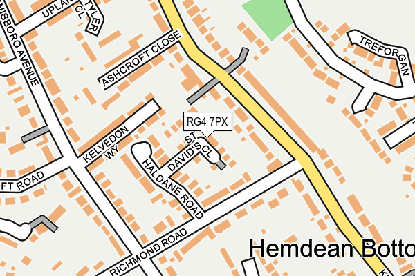 RG4 7PX map - OS OpenMap – Local (Ordnance Survey)