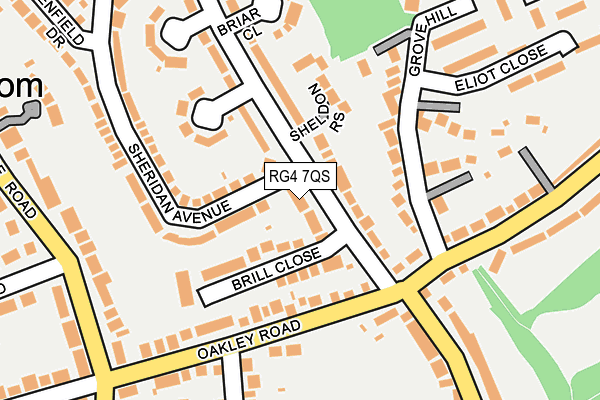 RG4 7QS map - OS OpenMap – Local (Ordnance Survey)