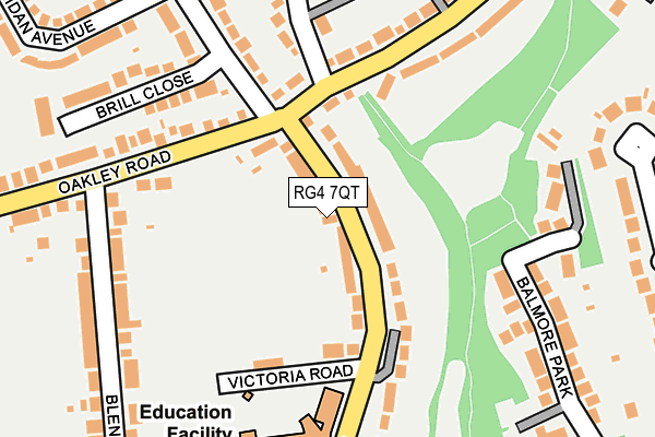 RG4 7QT map - OS OpenMap – Local (Ordnance Survey)
