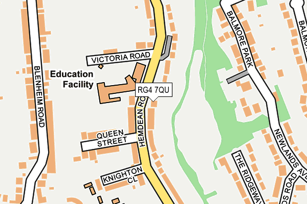 RG4 7QU map - OS OpenMap – Local (Ordnance Survey)