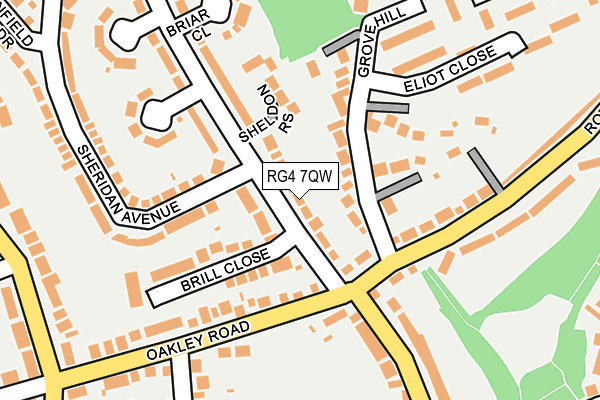 RG4 7QW map - OS OpenMap – Local (Ordnance Survey)