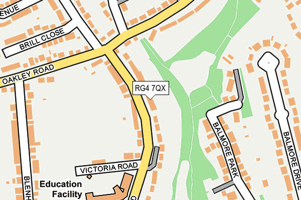 RG4 7QX map - OS OpenMap – Local (Ordnance Survey)