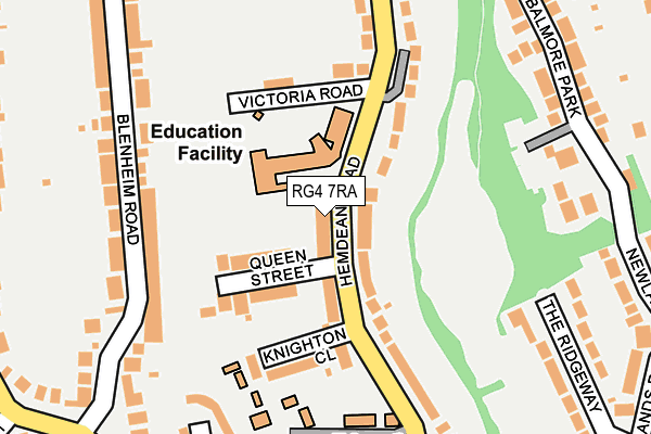 RG4 7RA map - OS OpenMap – Local (Ordnance Survey)