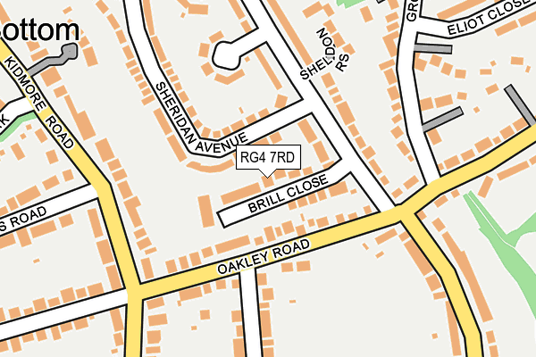 RG4 7RD map - OS OpenMap – Local (Ordnance Survey)