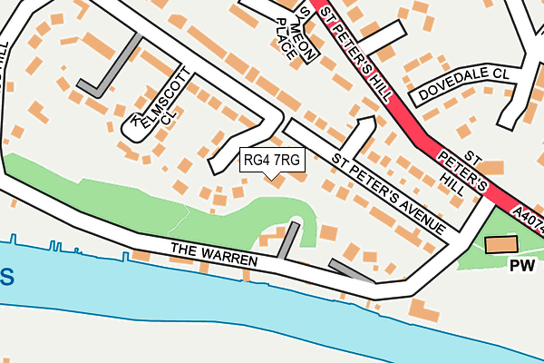 RG4 7RG map - OS OpenMap – Local (Ordnance Survey)