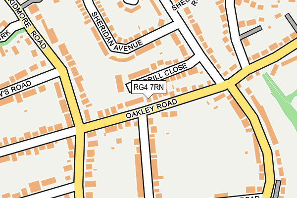 RG4 7RN map - OS OpenMap – Local (Ordnance Survey)