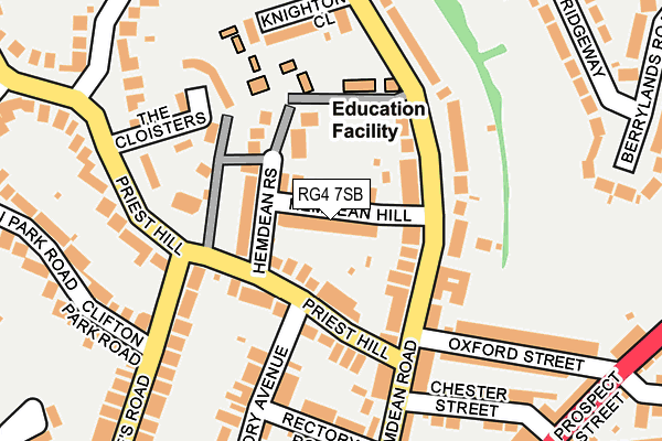 RG4 7SB map - OS OpenMap – Local (Ordnance Survey)