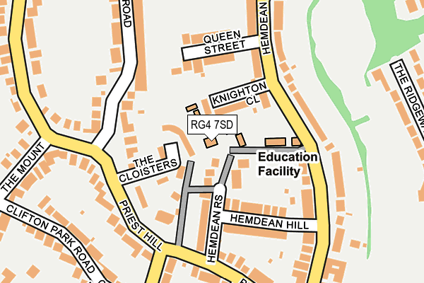 RG4 7SD map - OS OpenMap – Local (Ordnance Survey)