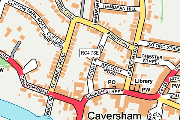 RG4 7SE map - OS OpenMap – Local (Ordnance Survey)