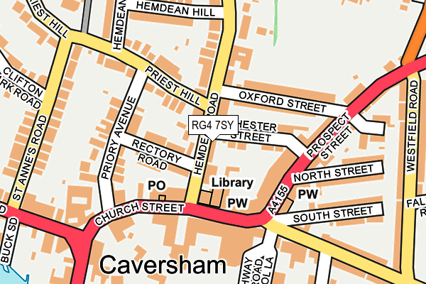 RG4 7SY map - OS OpenMap – Local (Ordnance Survey)