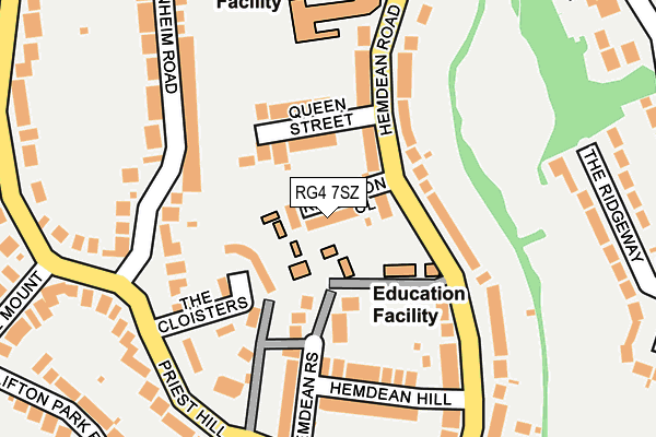 RG4 7SZ map - OS OpenMap – Local (Ordnance Survey)