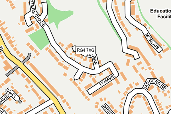 RG4 7XG map - OS OpenMap – Local (Ordnance Survey)