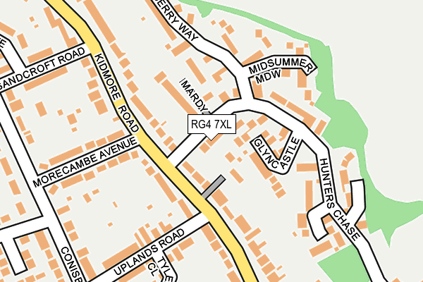 RG4 7XL map - OS OpenMap – Local (Ordnance Survey)