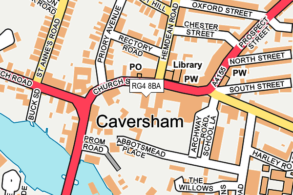 Map of THE CAVERSHAM BUTCHER LIMITED at local scale