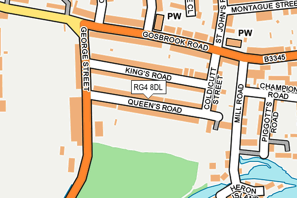 RG4 8DL map - OS OpenMap – Local (Ordnance Survey)