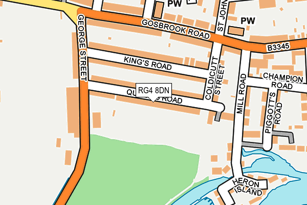 RG4 8DN map - OS OpenMap – Local (Ordnance Survey)