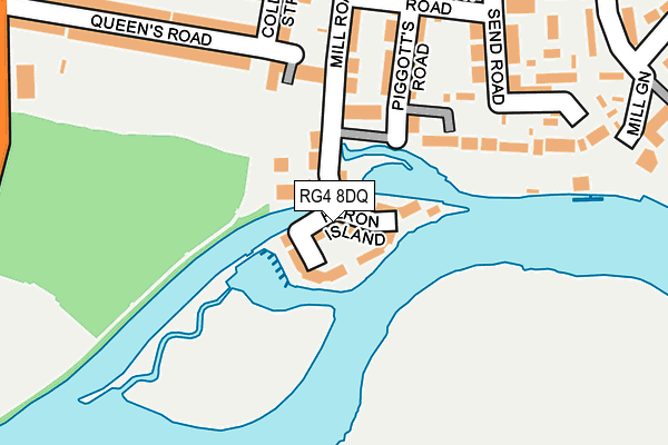 RG4 8DQ map - OS OpenMap – Local (Ordnance Survey)