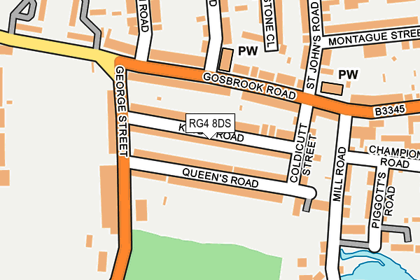 RG4 8DS map - OS OpenMap – Local (Ordnance Survey)